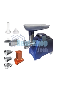 Мясорубка электрическая Аксион М61.02 Темно-синий, 2000 Вт, 3 кг/мин, Реверс