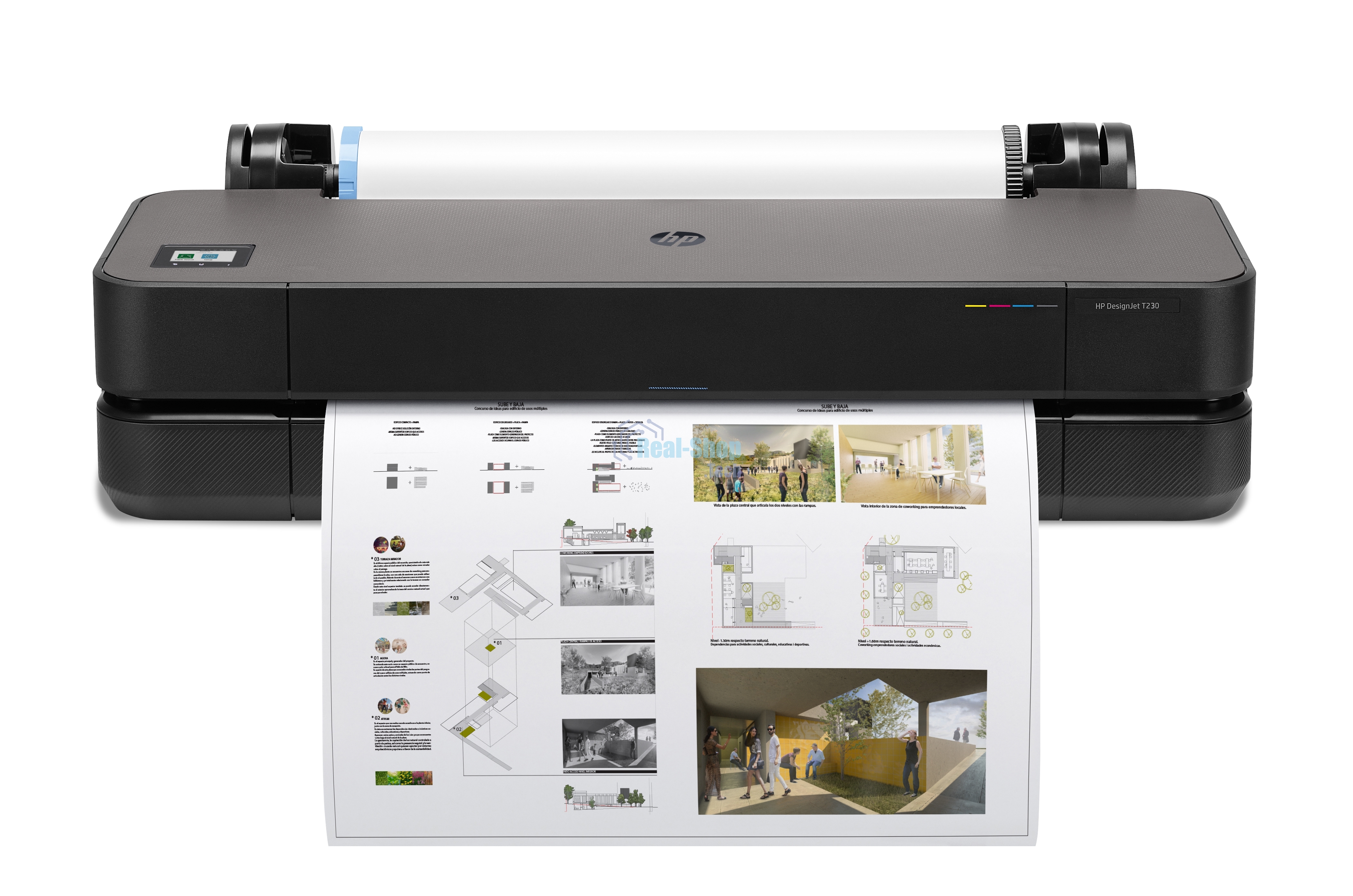 Плоттер струйный HP Designjet T230 (5HB07A), A1, 24