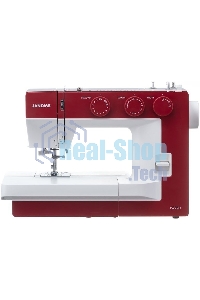 Швейная машина Janome 1522RD 25 операции, петля автомат, верт. челнок, нитевдеватель, мягкий, подарочный набор (шпульки, ножницы, сантиметровая лента, игольница)