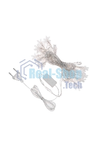 Гирлянда светодиодная Neon-night Снежинки большие 5м, 20LED, IP20, прозрачный провод, свечение мульти (RG/RB), мигание, 230В