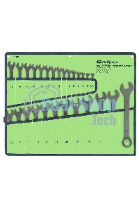 Набор ключей комбинированных Сибртех, 5,5 - 32 мм, 27 шт., CrV, фосфатированные, ГОСТ 16983