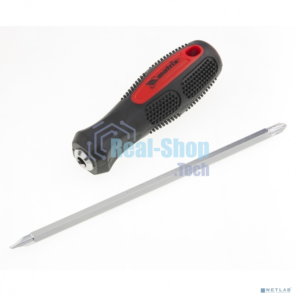 Отвертка Matrix комбинированная SL6,0/Ph2 мм, CrV, антискользящая двухкомп. рукоятка