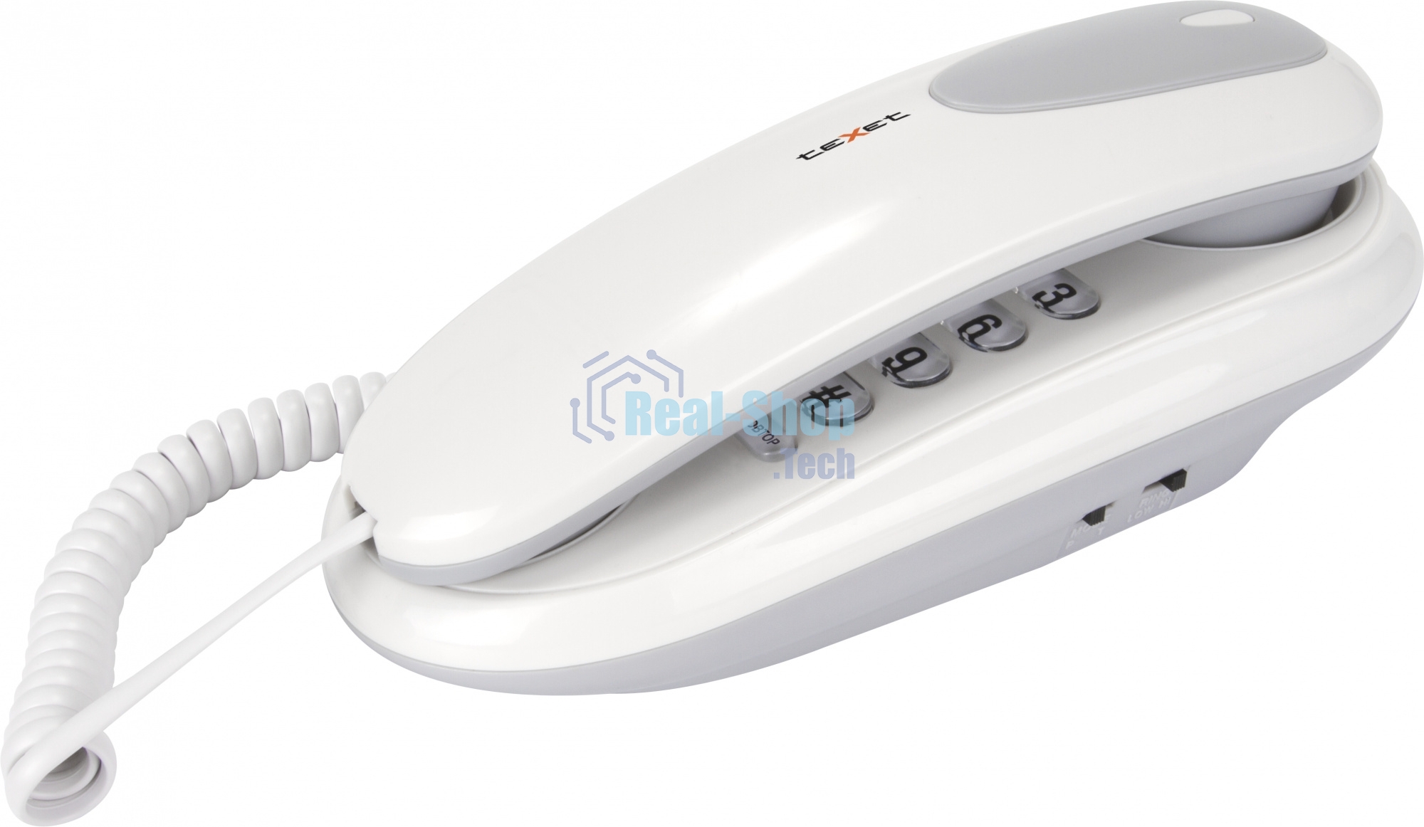 Телефон проводной teXet TX-236 светло-серый