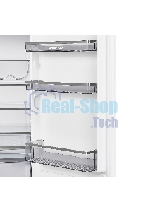 Встраиваемый холодильник Maunfeld MBF177NFFWGR Inverter белый двухкамерный 194/57 л морозилка снизу, NoFrost