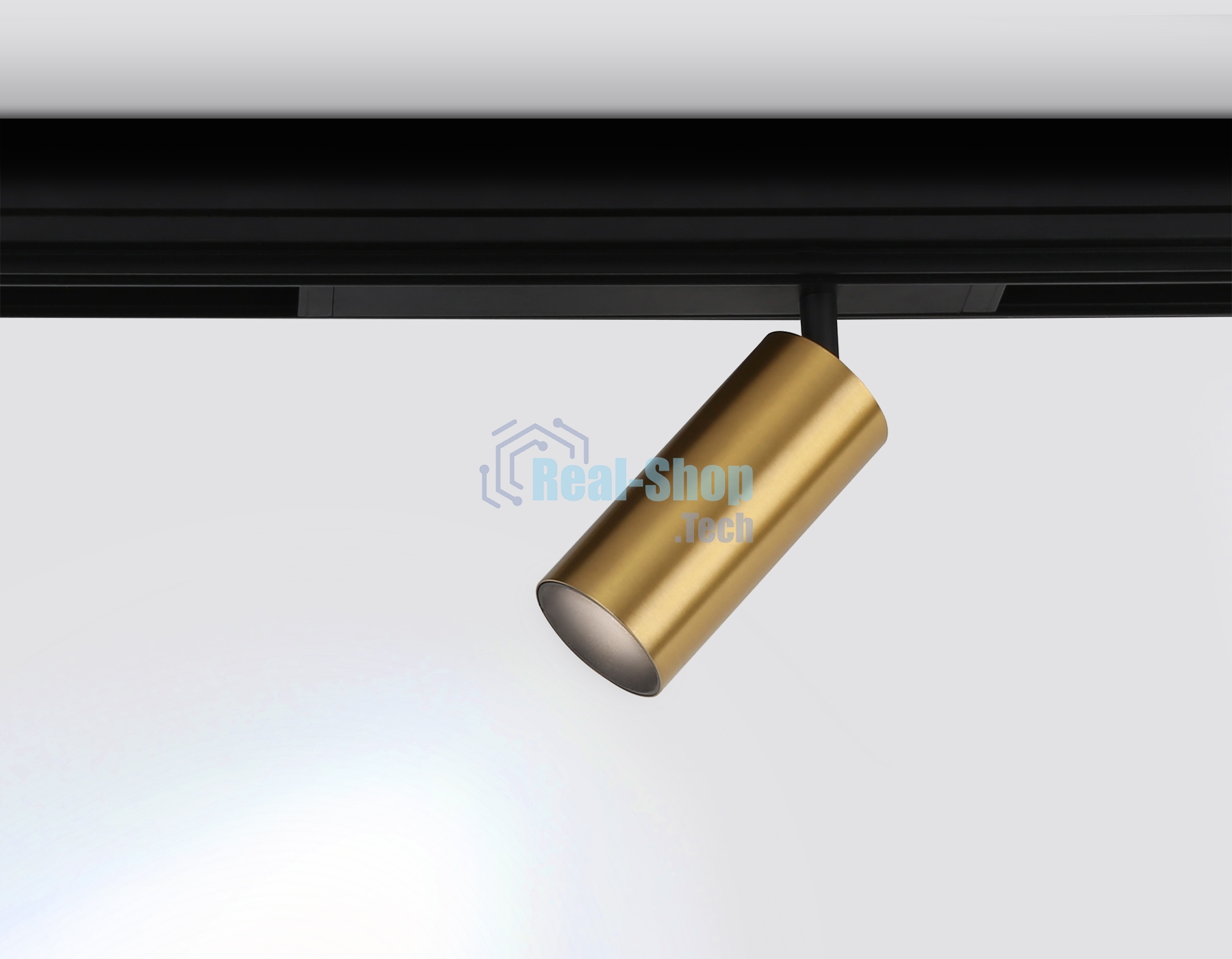 Управляемый светодиодный светильник для шинопровода Magnetic Ambrella light GL1223 GD золото IP20 18W 3000K-6400K 220V 36° D55*120 (Без ПДУ)