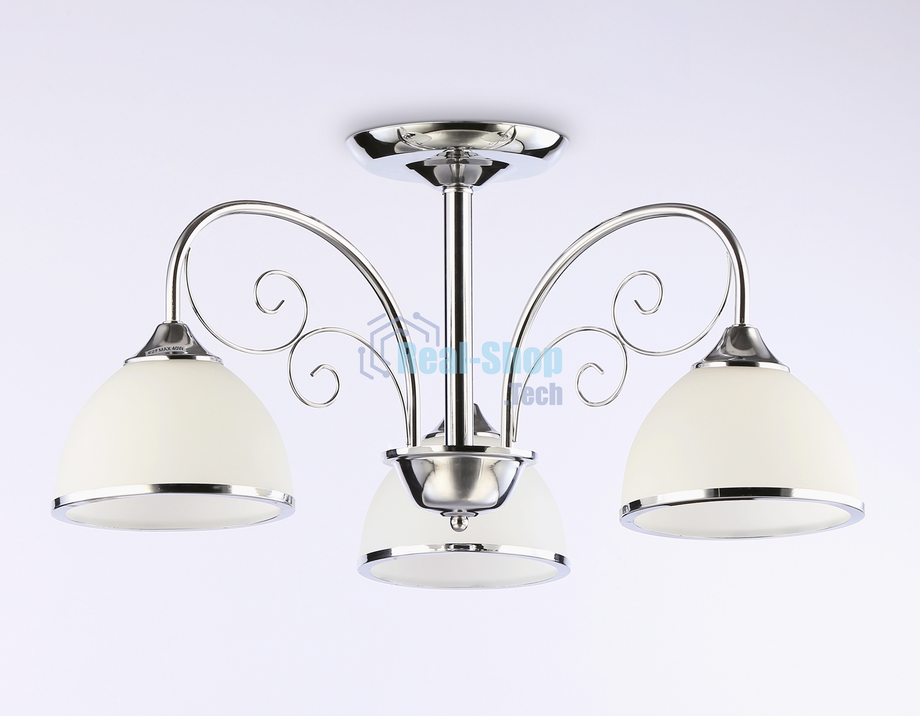 Светильник Ambrella light TR3181/3 CH/FR хром/белый матовый E27/3 max 40W D585*285