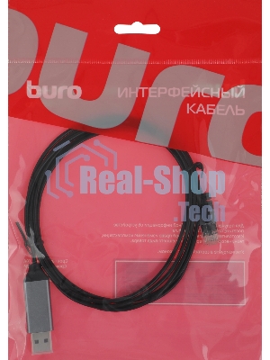 Кабель Buro BU-USB-A-LAN100-2m USB 2.0 A(m) RJ-45 (m) 2м (пакет)
