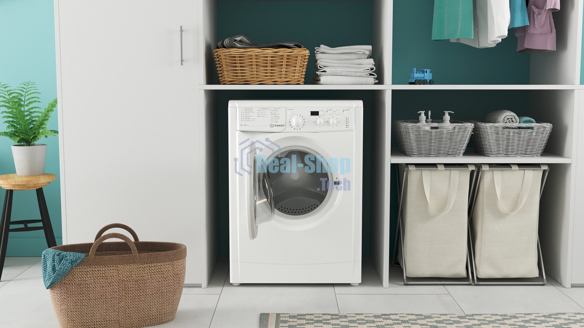 Стиральная машина Indesit IWSD6105 (CIS) L(R) белый, загр. фронтальная макс.: 6 кг 1000 об/мин класс: А
