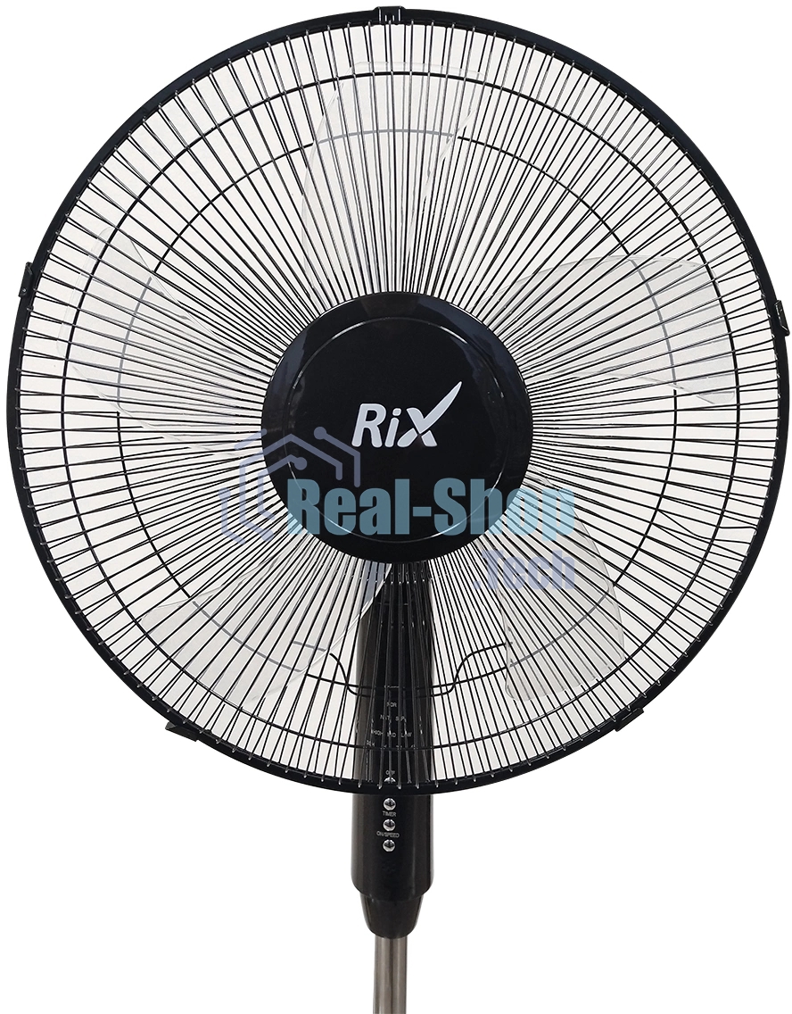 Вентилятор Rix RSF-4500R чёрный, напольный, 45 Вт, 3 скорости, 36 см