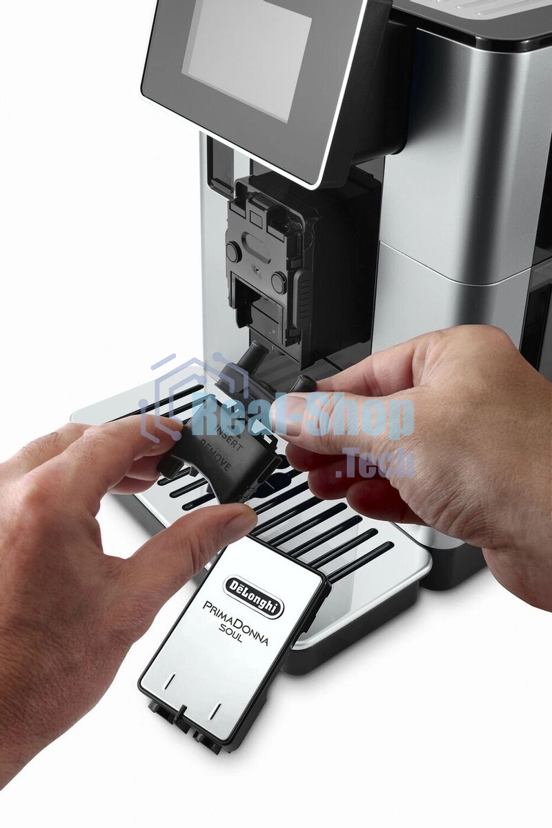 Кофемашина DeLonghi ECAM610.55.SB 1450Вт черный/серебристый