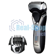 Электробритва сетчатая Panasonic ES-RT77-S520 реж.эл.:3 питан.:аккум. серебристый/черный