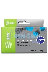 Картридж струйный Cactus CS-EPT0552 голубой для Epson Stylus RX520/Stylus Photo R240 (10мл)