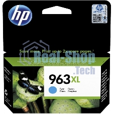Картридж струйный HP 963XL 3JA27AE голубой увеличенной емкости (1600 стр) для HP OfficeJet Pro 9010, 9013, 9020, 9023