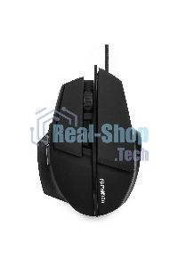 Мышь проводная Гарнизон GM-740G черный, 3200 dpi, USB, кнопки - 7