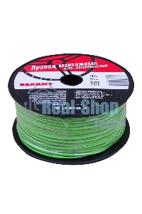Провод ПГВА Rexant 1х0.50 мм², зеленый, бухта 100 м