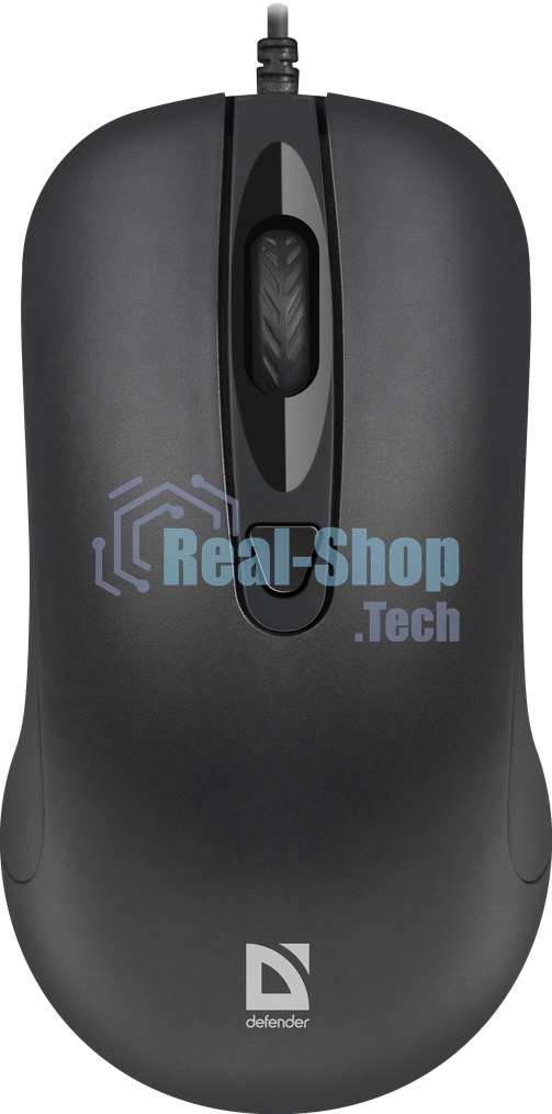 Мышь проводная Defender Classic MB-230 черный, 1600 dpi, USB, кнопки - 4