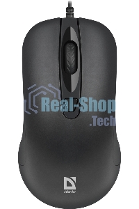 Мышь проводная Defender Classic MB-230 черный, 1600 dpi, USB, кнопки - 4