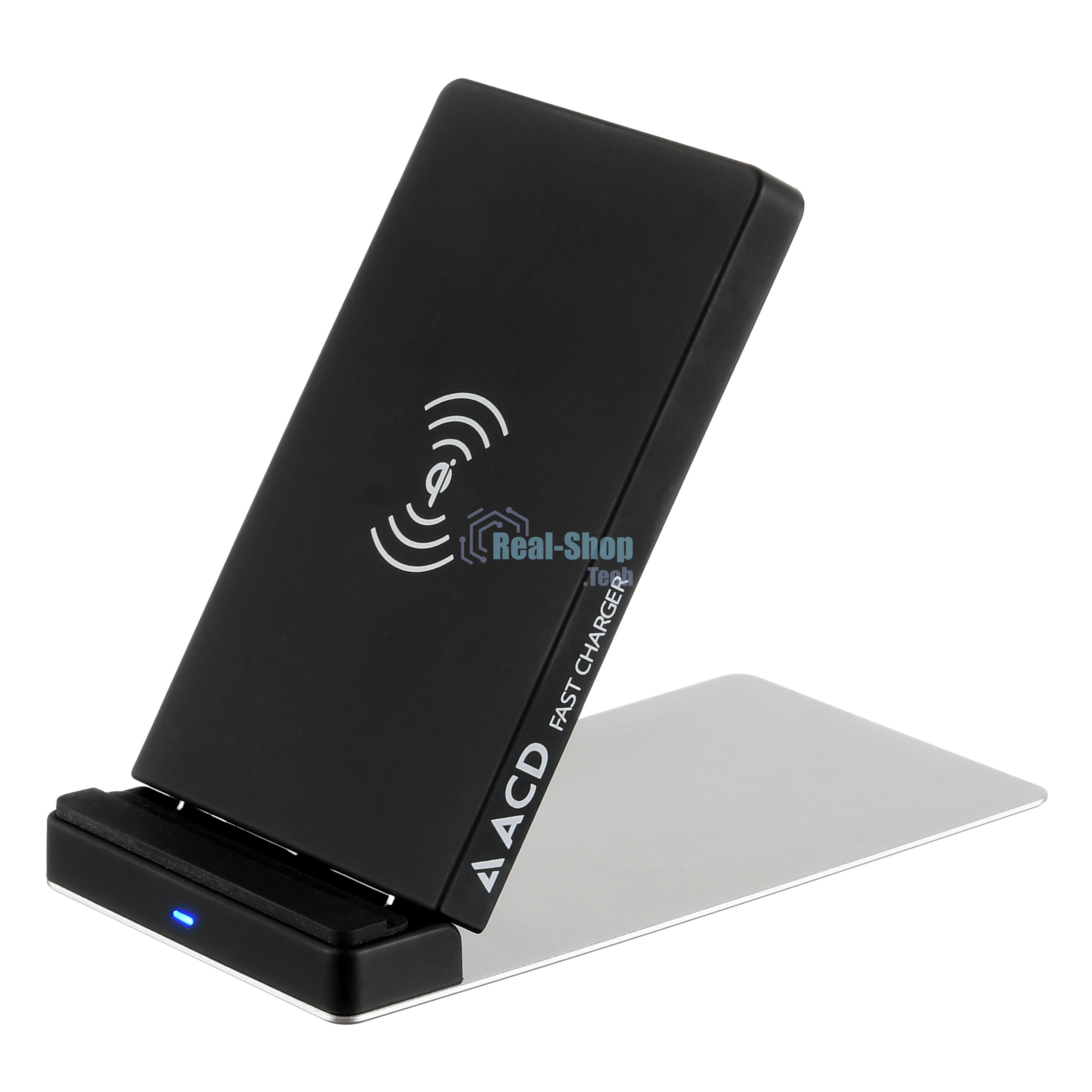 Беспроводное зарядное устройство ACD-W102Q-F1B 10Вт, беспроводная Qi, 2-катушки с QC, 5В/2А ~ 9В/1,8А RTL