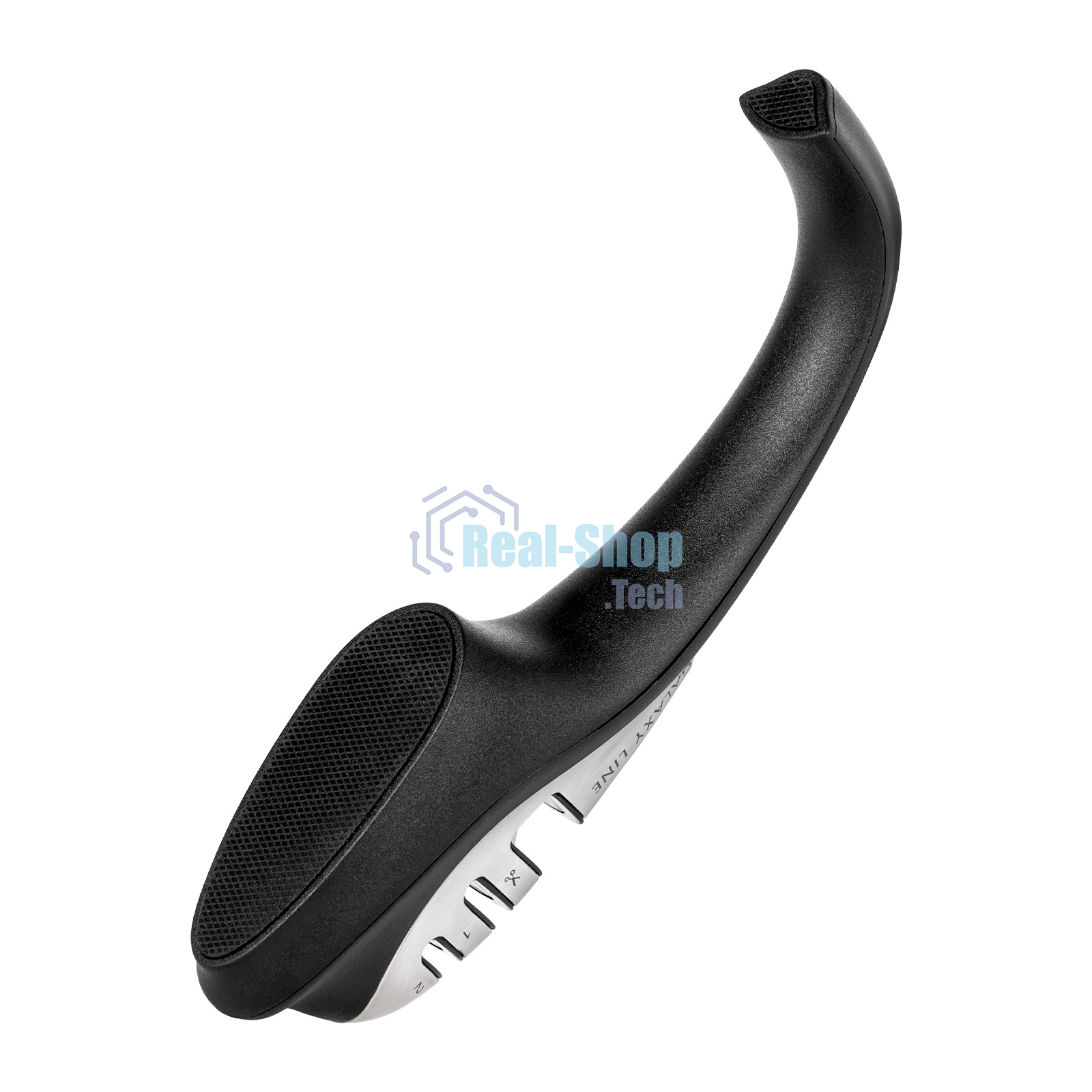 Механическая точилка для ножей и ножниц Galaxy LINE GL 9012, черный с серебристым, высокоэффективные точильные элементы, для металлических, кухонных, керамических, спортивных, складных ножей, 2 этапа обработки лезвий ножей (заточка и доводка),прорезиненно