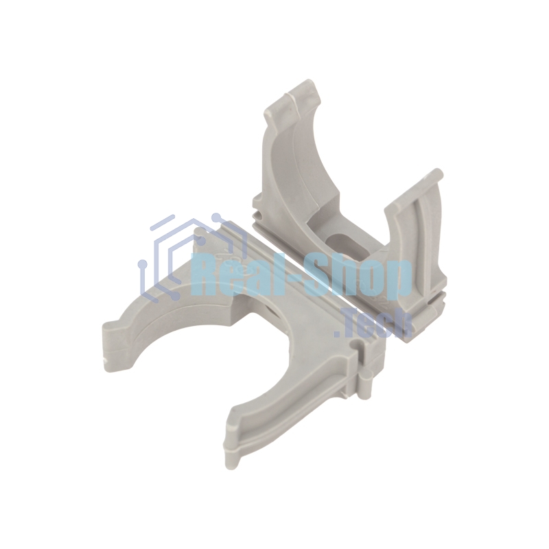 Крепеж-клипса Rexant для трубы ø 32 мм серая (10 шт./уп.)