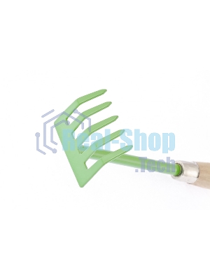 Грабли 5-зубые Palisad, 90х330 мм, стальные, деревянная рукоятка