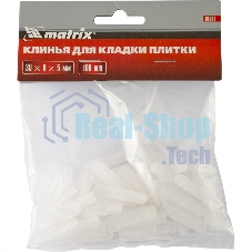 Клинья Matrix, 30х6х5мм, для кладки плитки, 100 шт.