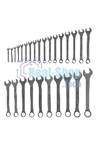 Набор ключей комбинированных Сибртех, 5,5 - 32 мм, 27 шт., CrV, фосфатированные, ГОСТ 16983