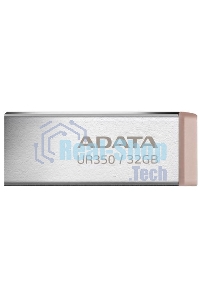 Флешка USB ADATA UR350 (UR350-32G-RSR/BG), 32G, USB 3.2, R/W 100/15, серебристый/коричневый