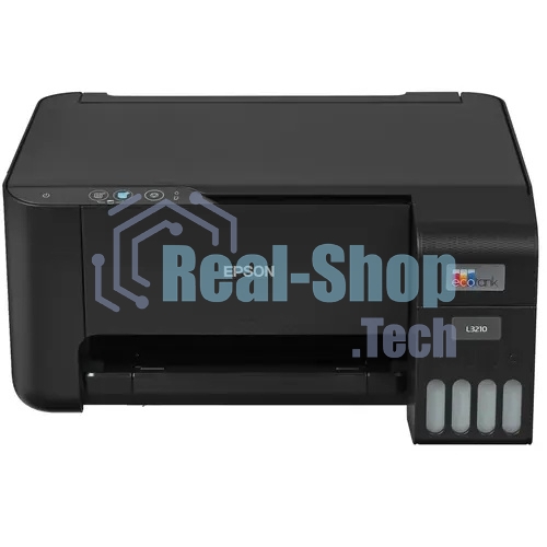 МФУ струйное Epson EcoTank L3210 (C11CJ68506/C11CJ68403/C11CJ68405/C11CJ68501/C11CJ68517), A4, цветной, печ. до 10 стр/мин. (ч/б) до 5 стр/мин. (цвет), 1440 x 5760 dpi (печать) 600x1200dpi (скан.), USB
