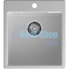 Мойка GRANFEST URBAN 644 1-чаша 440x490мм, монтаж: врезной, материал: кварц, серый