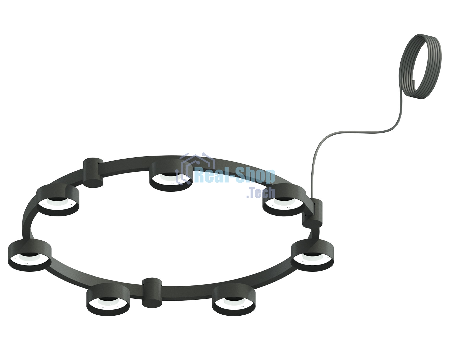 Корпус светильника C9238/7 SBK черный песок D635*70.5mm GX53/7
