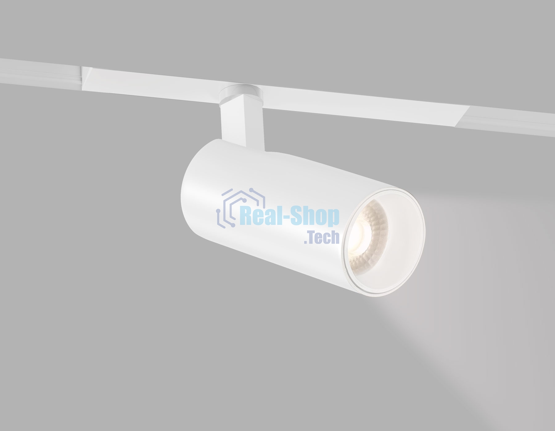 Трековый акцентный светильник Ambrella light GL8010 WH белый IP20 18W 3000-6000K 220V 24° D60*135