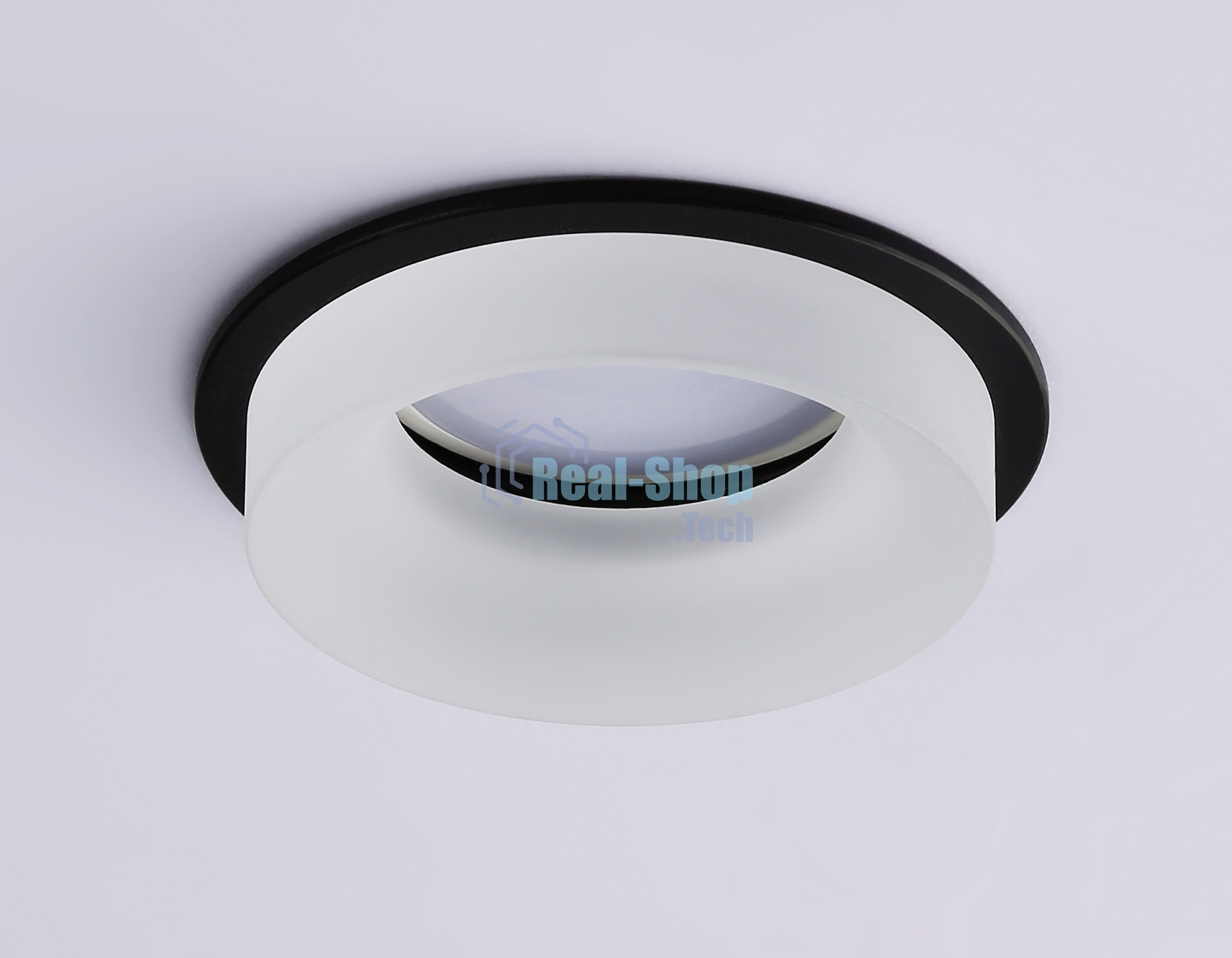 Светильник Ambrella light TN1303 BK/FR черный/белый матовый MR16 GU5.3 D80*42
