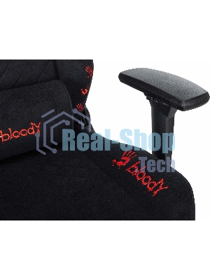 Кресло игровое A4Tech Bloody GC-670 черный искусственная замша с подголов. крестов. металл подст.для ног