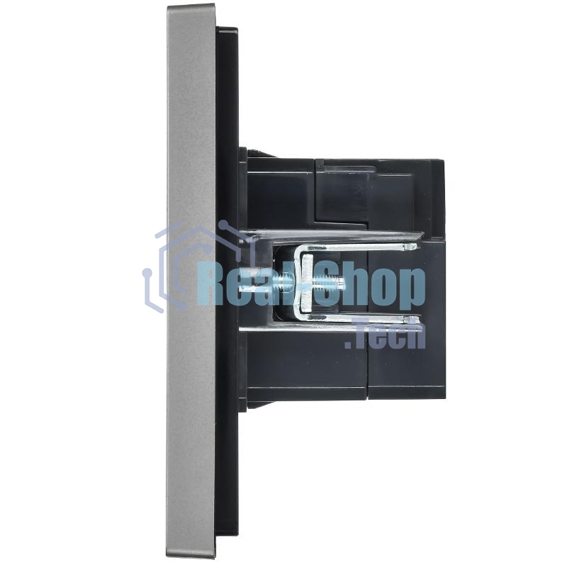 Розетка IEK FORTE&PIANO FP549 USB A+A 3,1А сталь
