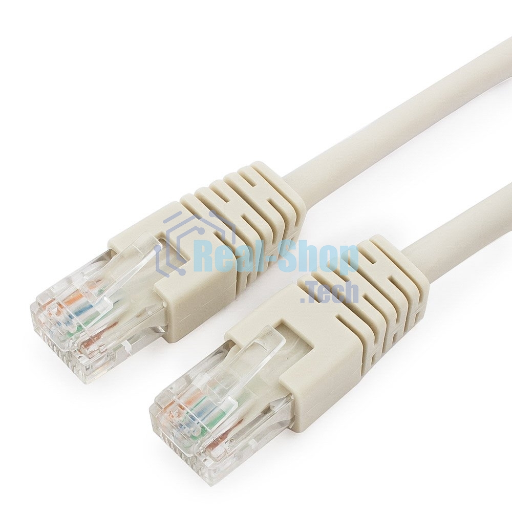 Патч-корд UTP Cablexpert PP6U-2M cat.6, 2м, литой, многожильный, серый