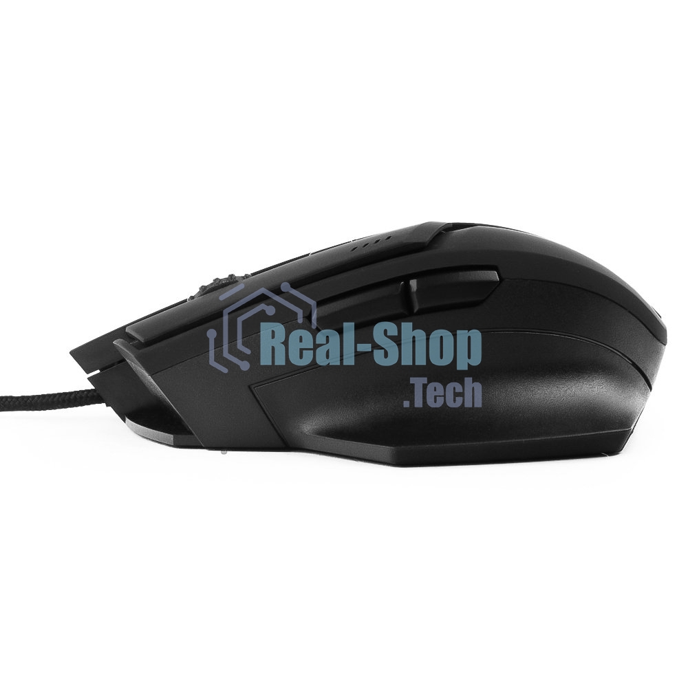 Мышь проводная Гарнизон GM-740G черный, 3200 dpi, USB, кнопки - 7