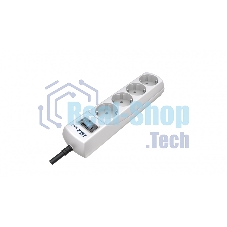 Сетевой фильтр Pilot mini 3 м (4 розетки) белый (коробка)