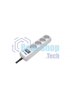 Сетевой фильтр Pilot mini 3 м (4 розетки) белый (коробка)