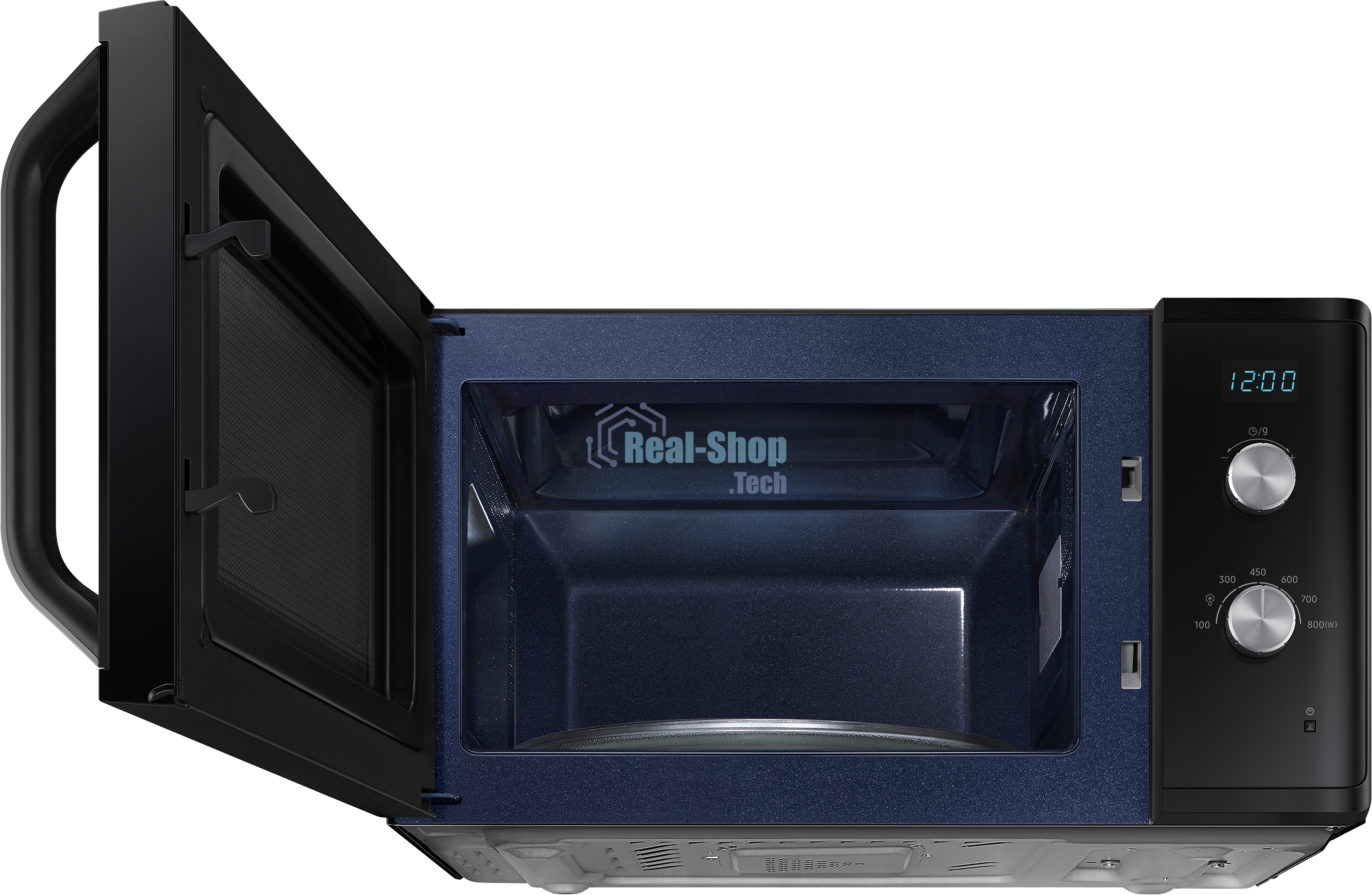 Микроволновая печь Samsung MS23K3614AK черный, 23 л, 800 Вт, переключатели - поворотный механизм