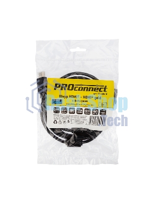 Кабель Proconnect HDMI - HDMI 1.4, 2м Gold