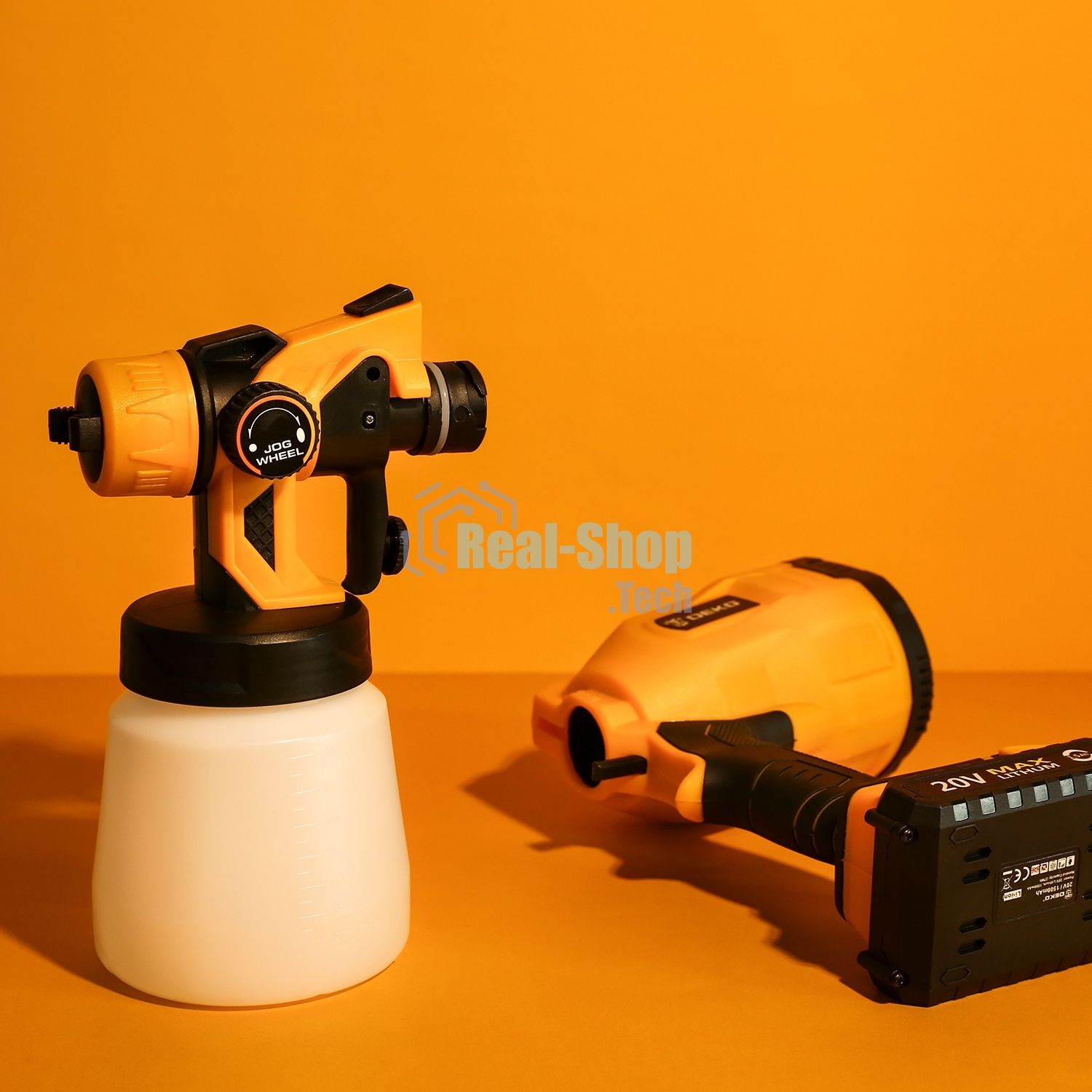 Краскопульт электрический Deko DKSG20K2 120Вт бак:800мл 100-200мл/мин