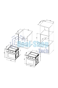 Духовой шкаф электрический Hyundai HEO 6647 BG черный, встраиваемый