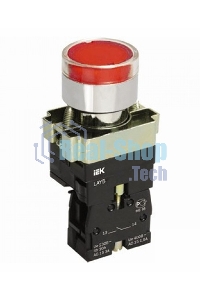 Кнопка LAY5-BW3461 с подсв. красн. 1з ИЭК BBT50-BW-K04