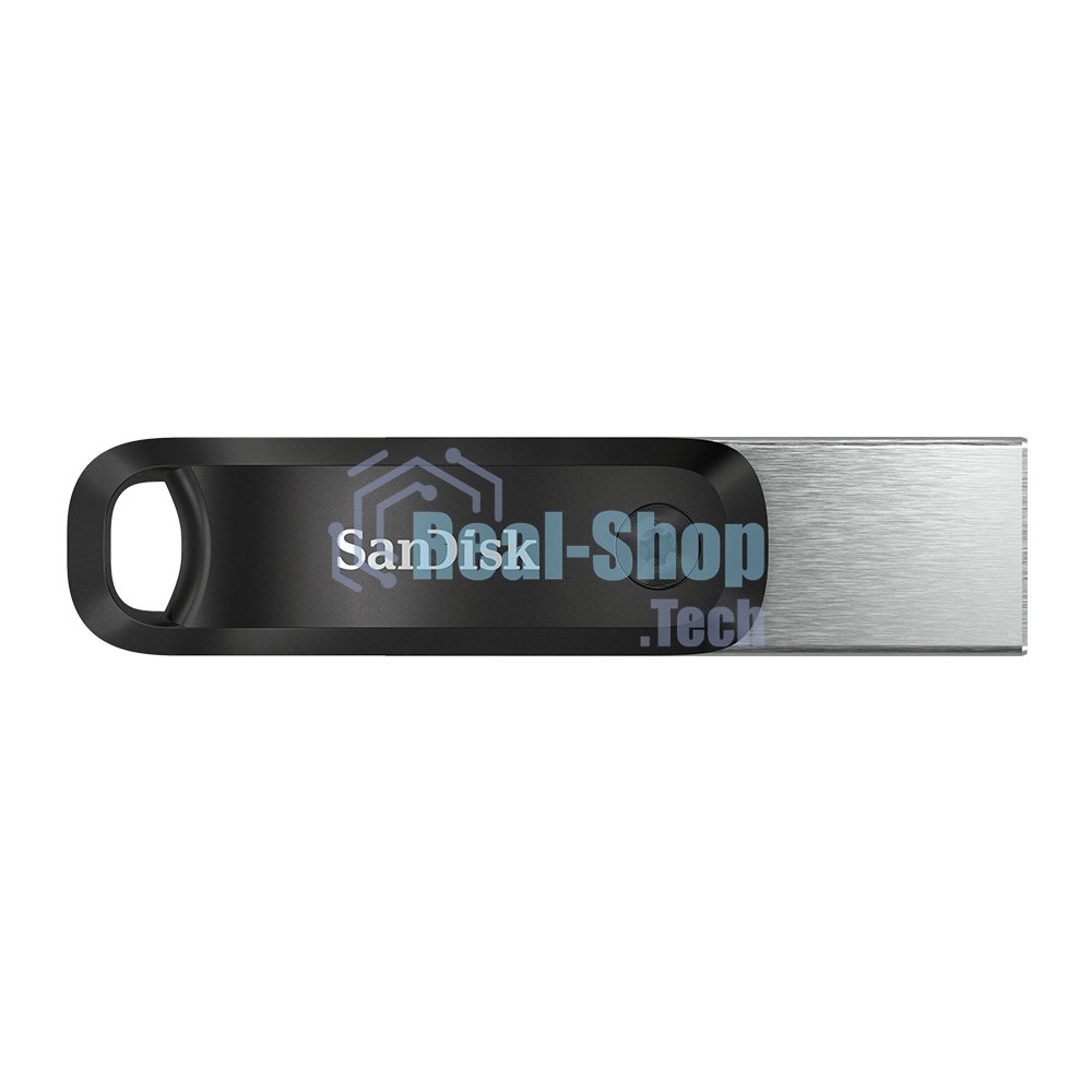 Флешка USB Sandisk IX60N iXpand GO (SDIX60N-128G-GN6NE), 128Gb, USB 3.0/Lightning, R/W 150/70, черный/серебристый