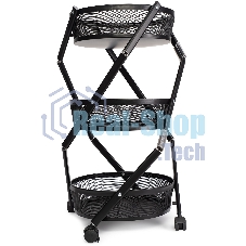 Этажерка Domfy DHC-FC30862 34.2x34.2x83.6 см, d=34.2 см черный