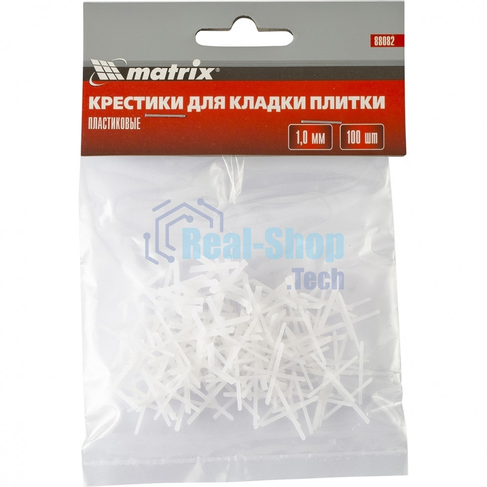 Крестики Matrix, 1,0 мм, для кладки плитки, 100 шт.