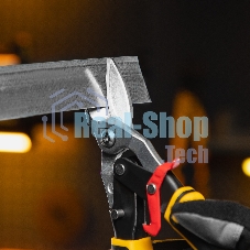 Ножницы по металлу Denzel 270 мм, прямой и левый рез,сталь-СrMo, трехкомп.рук-ки