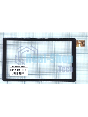 Сенсорное стекло (тачскрин) для DNS AirTab E73. черное