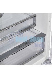 Встраиваемый холодильник Maunfeld MBF177NFFWGR Inverter белый двухкамерный 194/57 л морозилка снизу, NoFrost